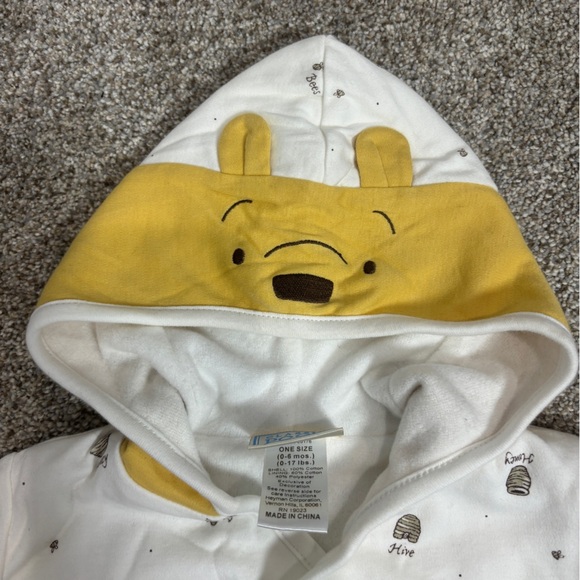 Vintage Y2K Disney Winnie the Pooh baby bunting infant hooded sack 0-6 months - Picture 9 of 9